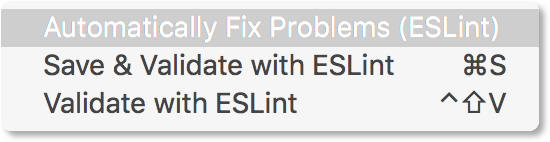 Use ESLint to auto-fix errors and warnings